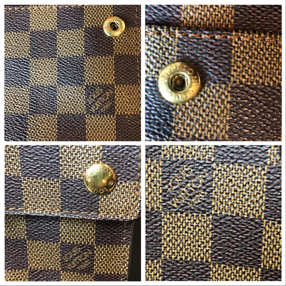 Authentic LOUIS VUITTON Portobello PM Damier Ebene Crossbody Shoulder Bag - Picture 9 of 17
